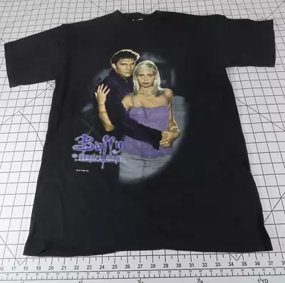 VTG Buffy And Angel Buffy The Vampire Slayer 1998 Black T-Shirt Medium Original • $129.96