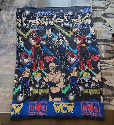 Vintage NWO WCW Wrestling Comforter Blanket 60x87 Hulk Hogan Goldberg Macho Man • $101.99