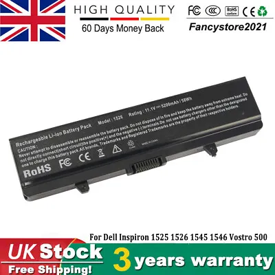 £14.49 • Buy 100% New Battery For Dell Inspiron 1525 1526 1440 1545 1546 1750 GW240 X284G