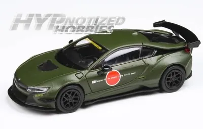 Paragon Models 1:64 Bmw I8 Zero Liberty Walk Die-cast Green Pa-55145 • $11.55