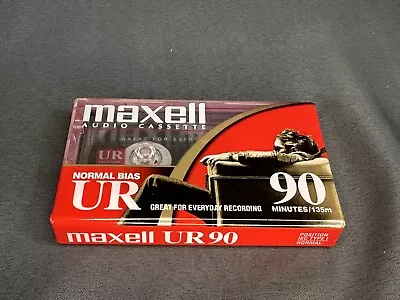 Maxell UR-90 Normal-Bias Audio Cassette Tape Blank Sealed New 90 Minutes • $5.75