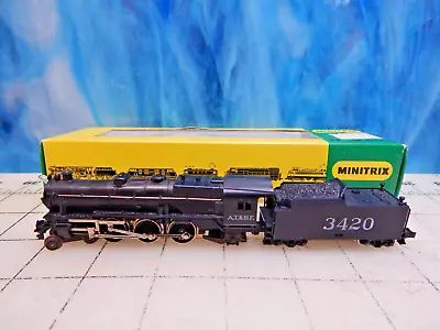 Minitrix N Scale Train Locomotive & Tender Car 3420 9mm 2990 A.T& S.F 4-6-2 • $39.97