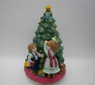 Vtg Ceramic Revolving Musical Christmas Tree  Merry Little Christmas   Works! • $12