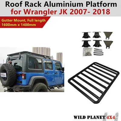 Aluminium Roof Racks Platform For Jeep Wrangler Jk 2007-2018 160x140  • $649