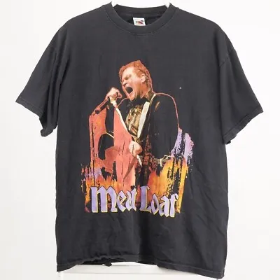 Rare Meat Loaf 2005 Band T-Shirt Black Large Fruit Of Look Hair Of The Dog Tour • £60