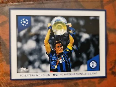 JAVIER ZANETTI 2023-24 Topps UEFA CHAMPIONS LEAGUE Sticker Collection #680 • $27