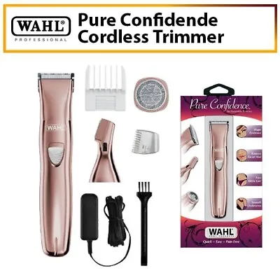 WAHL Pure Confidence Cordless Trimmer Rechargeable Hair Eyebrow Precision Shaver • $45