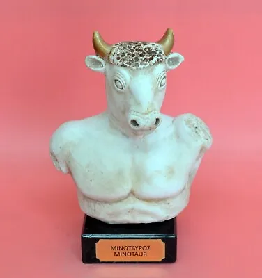 Minotaur Small Bust Figurine - Mythical Creature - Minoan Labyrinth - Theseus • $75