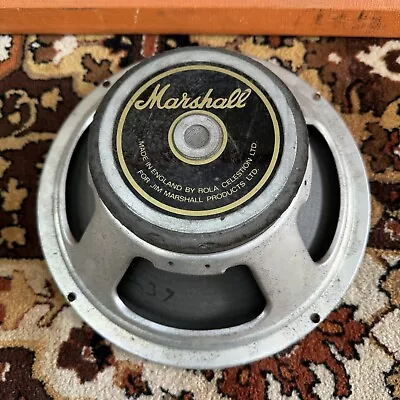 Vintage 1980 Celestion Marshall G12-65 65w 15ohms T3120 12  Speaker Driver • $157.87