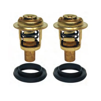 2 Pack Mercury 125 135 140 150 OEM Outboard Thermostat 143F Degree  75692Q2 • $35.90