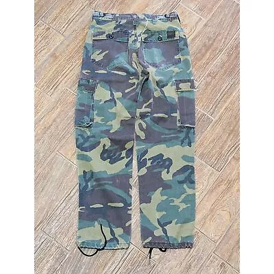 Vintage Liberty Pants 30x30 USA Camo Woodland Cargo Slide Hunting Hunter BDU • $46.56