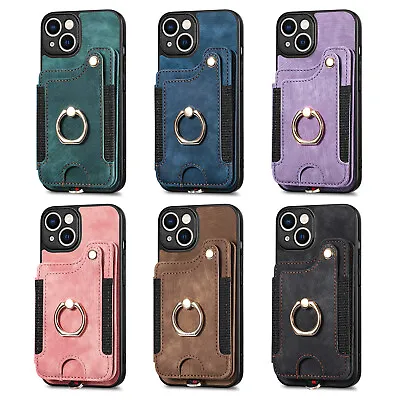 $16.74 • Buy Wallet Leather Case RFID Card Holder  For IPhone 14 13 12 11 Minimalist Gift US