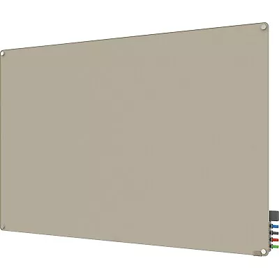 Ghent Harmony Magnetic Glass Markerboard With Round Corner Gray 2' X 3' • $503.56