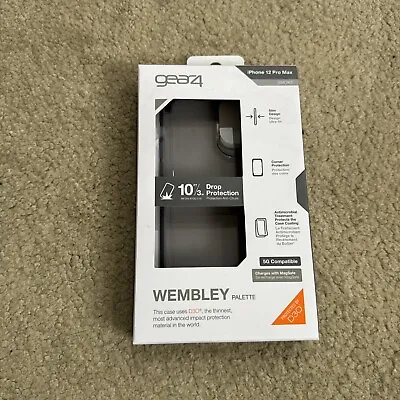 IPhone 12 Pro Max Case Gear4 D30 Drop Protection Wembley Pallette Smoke Grey • £4.99