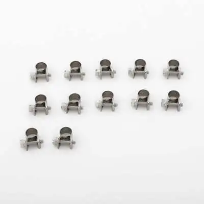 12pcs 8mm-10mm 5/16 -3/8  Mini Small Hose Clamps Clips 304 Stainless Steel • $14.54