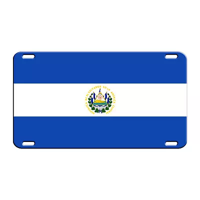 El Salvador Country Flag License Plate Home Wall Decor Aluminum Metal Sign • $9.95