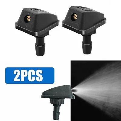 $6.49 • Buy 2PCS Car Windscreen Washer Fan-shaped Mist Water Spray Jet Nozzles Parts