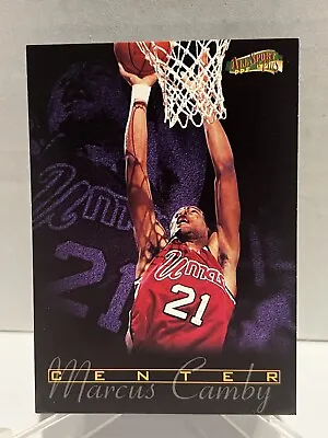 1996 Score Board All Sports Plus NBA Basketball Card #186 Marcus Camby   • $0.75