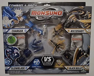 Monsuno Combat 4-Pack Figures Charger Riccoshot Glowblade Black Bullet Misb Rare • $49.99