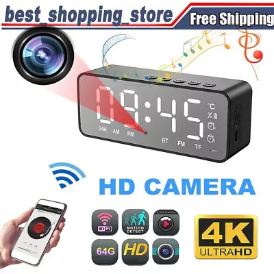 1080P Camera Clock HD WiFi Home Clock With Motion Detection For Indoor Security • $65.99