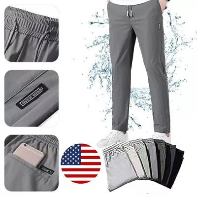 Deniluxe Pants For Men Glidepants - Unisex Quick Dry Pull-On Stretch Pants US • $15.99