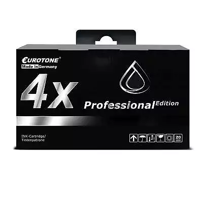 4x Eurotone Pro Ink Black XL For Epson Workforce Pro WF-4640-DTWF WF-5690-DWF • $228.49