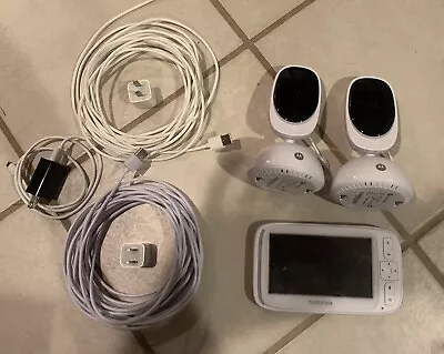 Motorola Comfort75 Baby Monitor 2 Camera Bundle (charging Cables) • $39.99