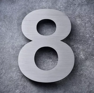 Cobata Modern House Numbers-8 Inch Floating Stainless Steel Home Address Numb... • $20