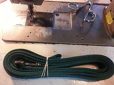  8 Ft Dog Leash 2 Ply USA Made Heavy Duty 1  Webbing Swivel Snap Handmade USA • $16.95