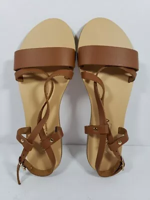 Ancient Brand Handmade Womens Greek Sandals Size 38 Tan NIBSTORE CLOSEOUT • $59.99