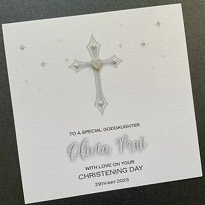 PERSONALISED Christening Baptism Holy Communion Card Boy Girl • £3.75