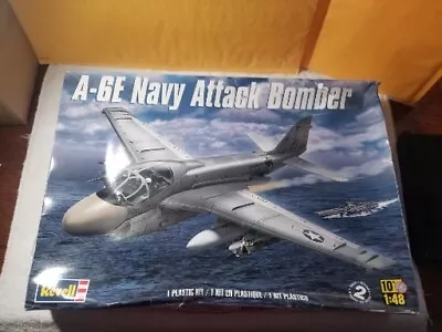 Revell A-6E Navy Attack Bomber Plastic Kit 1:48 Skill 2. • $34.99