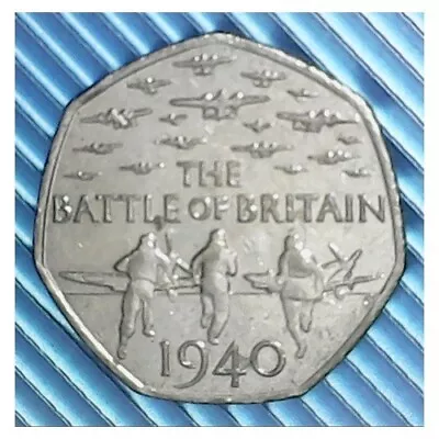 50 Pence  2015 Battle Of Britain  Condition As Shown 32# • £0.99