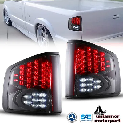 LED Tail Lights For 94-04 Chevy S10/GMC Sonoma Isuzu Black Smoke Brake Rear Lamp • $86.99