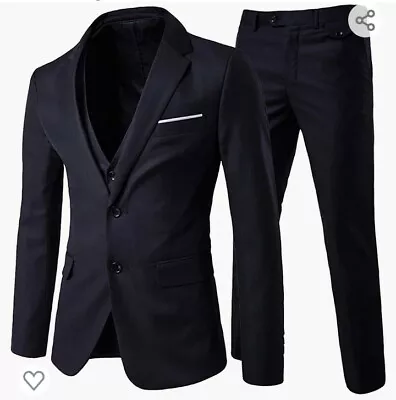 C16 Cloudstyle Men's 3-piece Slim Fit Solid Color Suit • $85