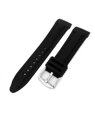 Vostok Europe ANCHAR Watch Strap VE-ANCHAR.SL.01.24.WP Silicone Black 24 Mm • $35.67