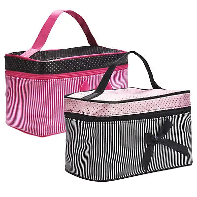 Travel Nail Varnish Beauty Cosmetic Make-Up Zip Case Box Handbags Storage Bags • £4.16