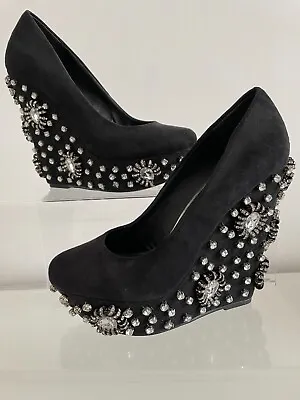 £20 • Buy Miss Selfridge Limited Edition Jewelled Platform Wedge Shoe Size Uk5 Eu38
