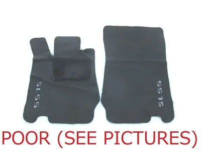 03 04 05 06 Mercedes Sl55 Sl500 Sl600 Front Black Carpet Floor Mats Rugs Black • $80