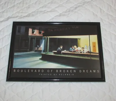 Vintage Boulevard Of Broken Dreams Framed Print Helwein 15  X 10  Marilyn Elvis • $54.95