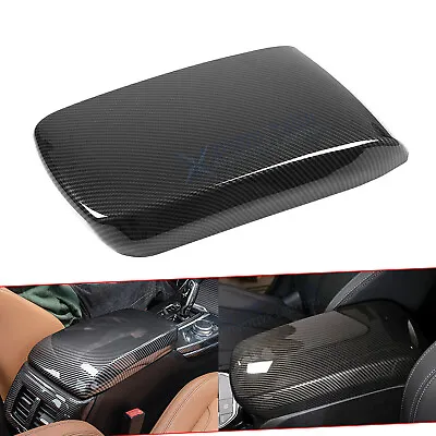 Center Console Armrest Lid Cover For BMW X3 G01 X4 G02 2019-2024 Carbon Style • $32.98