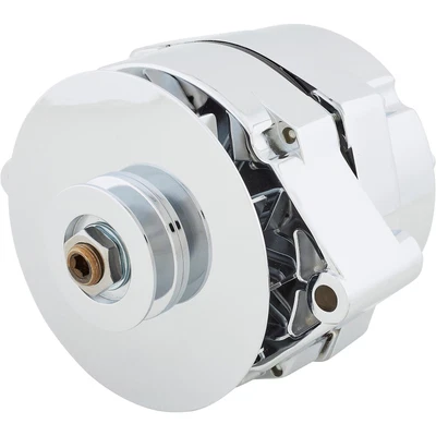 $148.99 • Buy King Chrome 1969-Up GM Alternator, 80 Amp, 3-Wire, Internal Regulator
