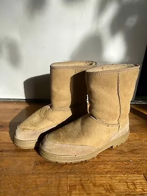 UGG Boots WOMENS Ultra Short Revival Sheepskin Boots Sand Tan - Size 10 #5225 • $50