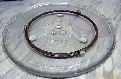 Microwave Glass Turntable Plate 31.5cm And Roller Ring From Panasonic Microwave • £10.99