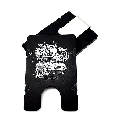 BilletVault Wallet Aluminum RFID Protection Front Pocket Mustang Rat Fink • $48.99