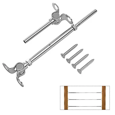 T316 Stainless Steel Deck Toggle Tensioner Set For Cable Railing- 3/16  Cable • $240.99
