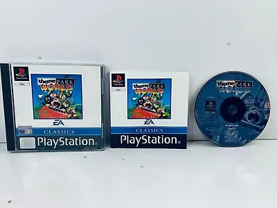 Theme Park World PS1 PlayStation 1 PAL - VGC - Fast Post • $29.95