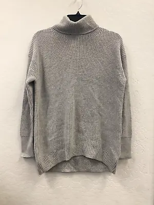 J Crew Women's Ribbed Cotton-cashmere Relaxed Turtleneck Sweater Size XXS • $27
