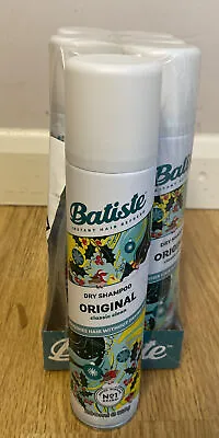 6 X BATISTE DRY SHAMPOO ORIGINAL CLASSIC CLEAN HAIR REFRESH 200ML - 6 PACK • £17.99