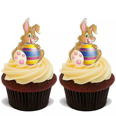 15 PREMIUM EASTER STAND UP EDIBLE RICE CARD FLAT Cup Cake Toppers Decoration D15 • £6.87